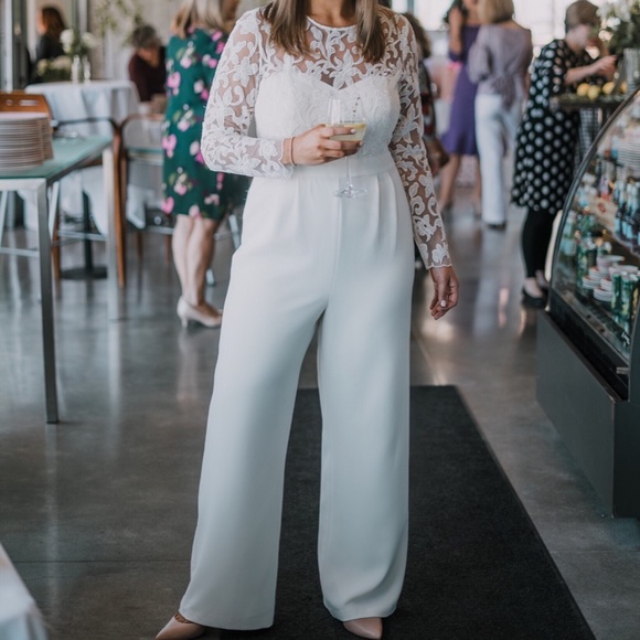 eliza j white jumpsuit
